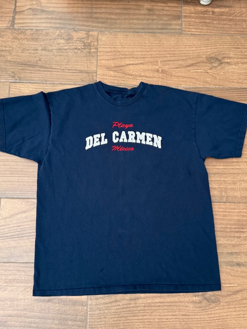 Playa Del Carmen Mexico Novelty T-Shirt – Men's XL (Dark Blue)